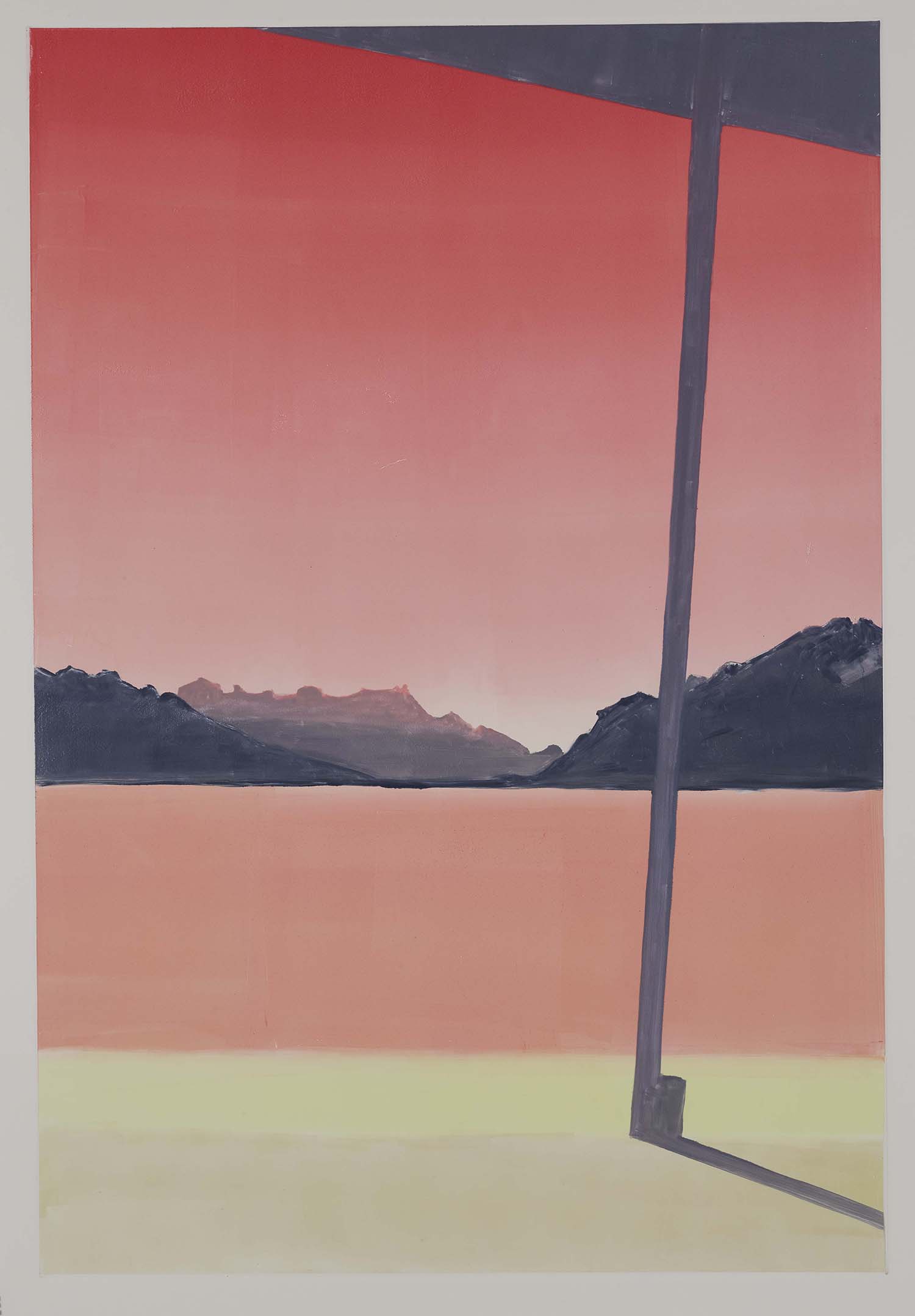 Le quai, 2023, 108 x 80 cm, vendu
