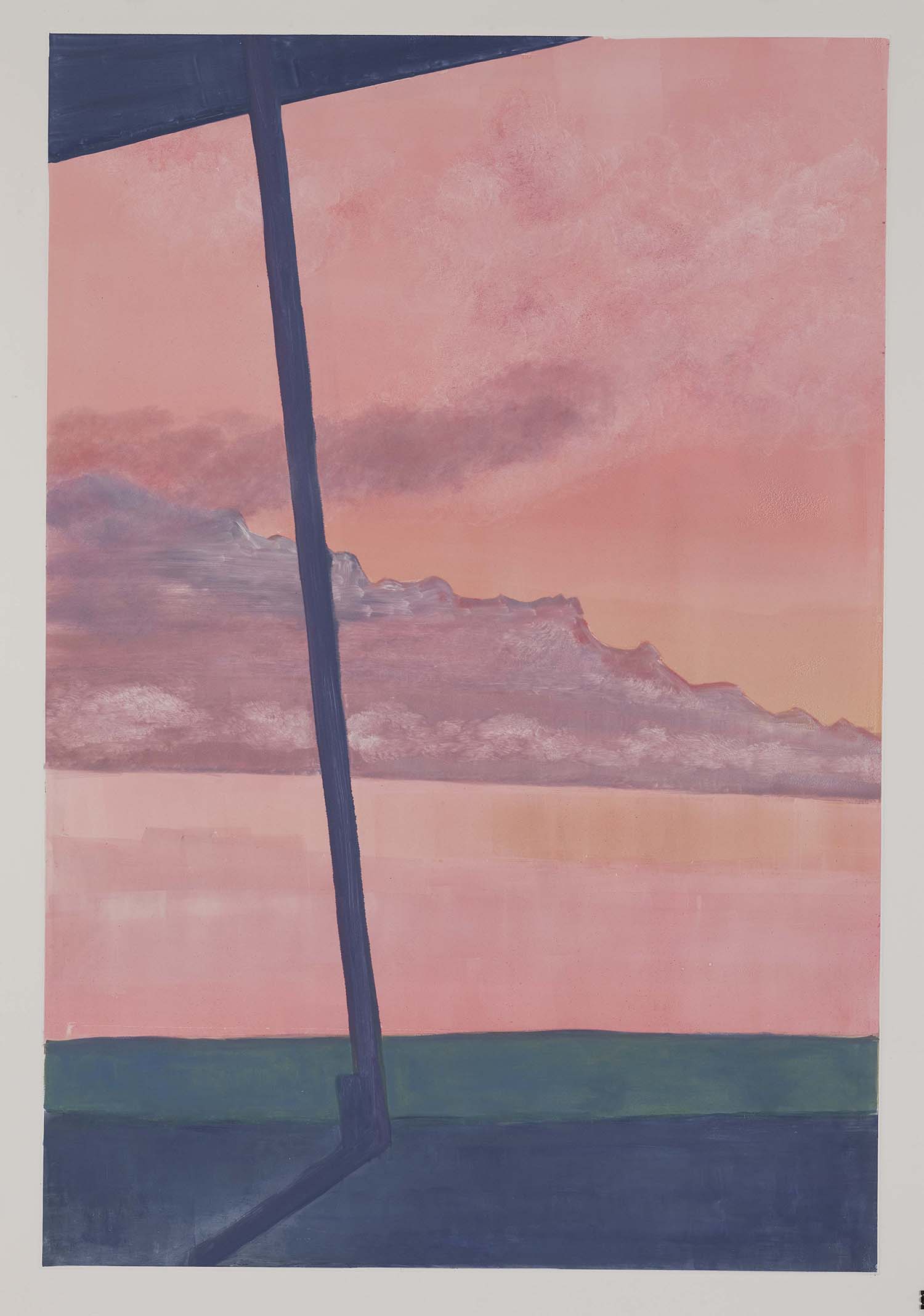 Le quai, 2023, 108 x 80 cm