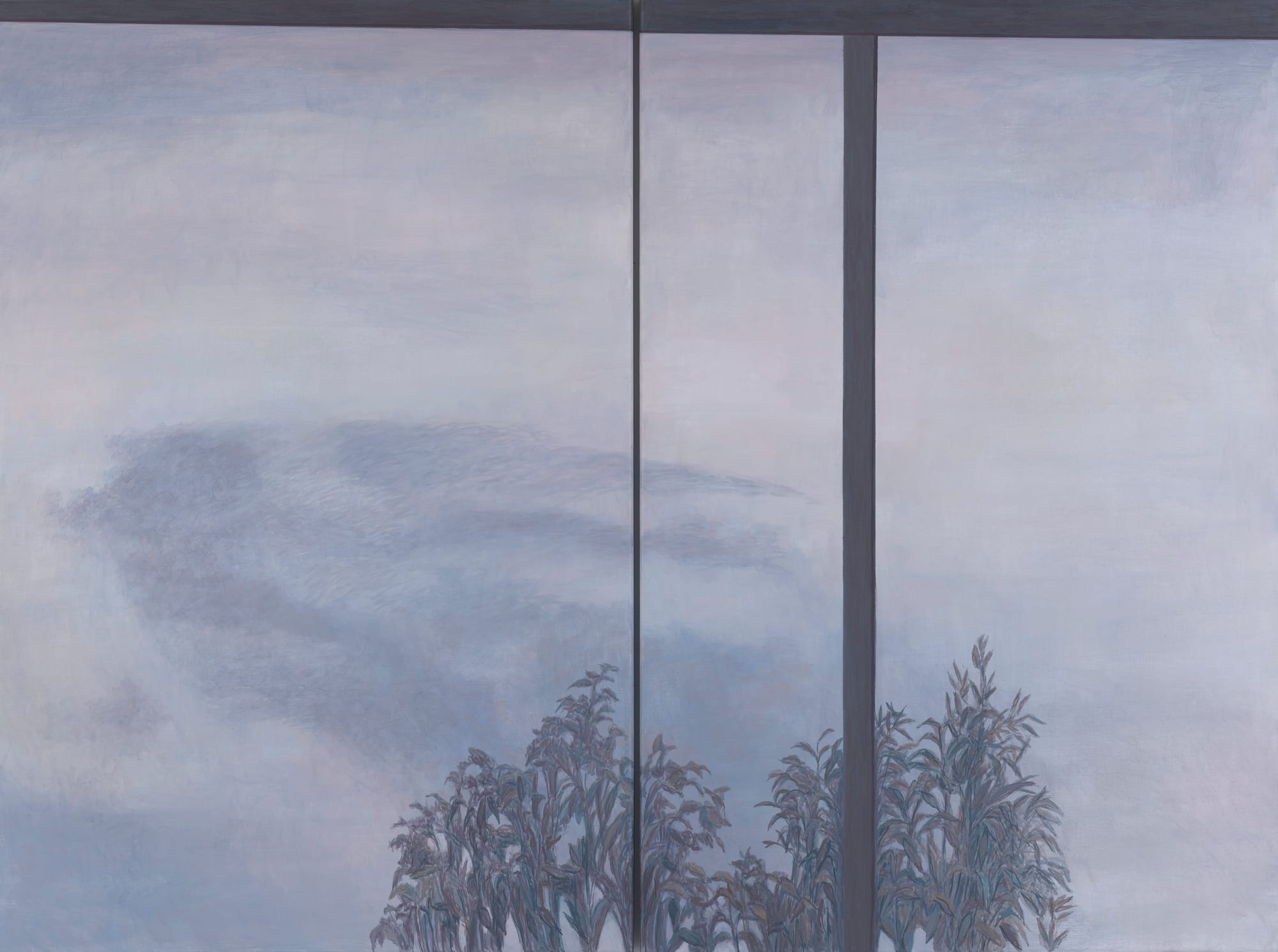 La méridienne, 2024, diptyque 120 x 161 cm