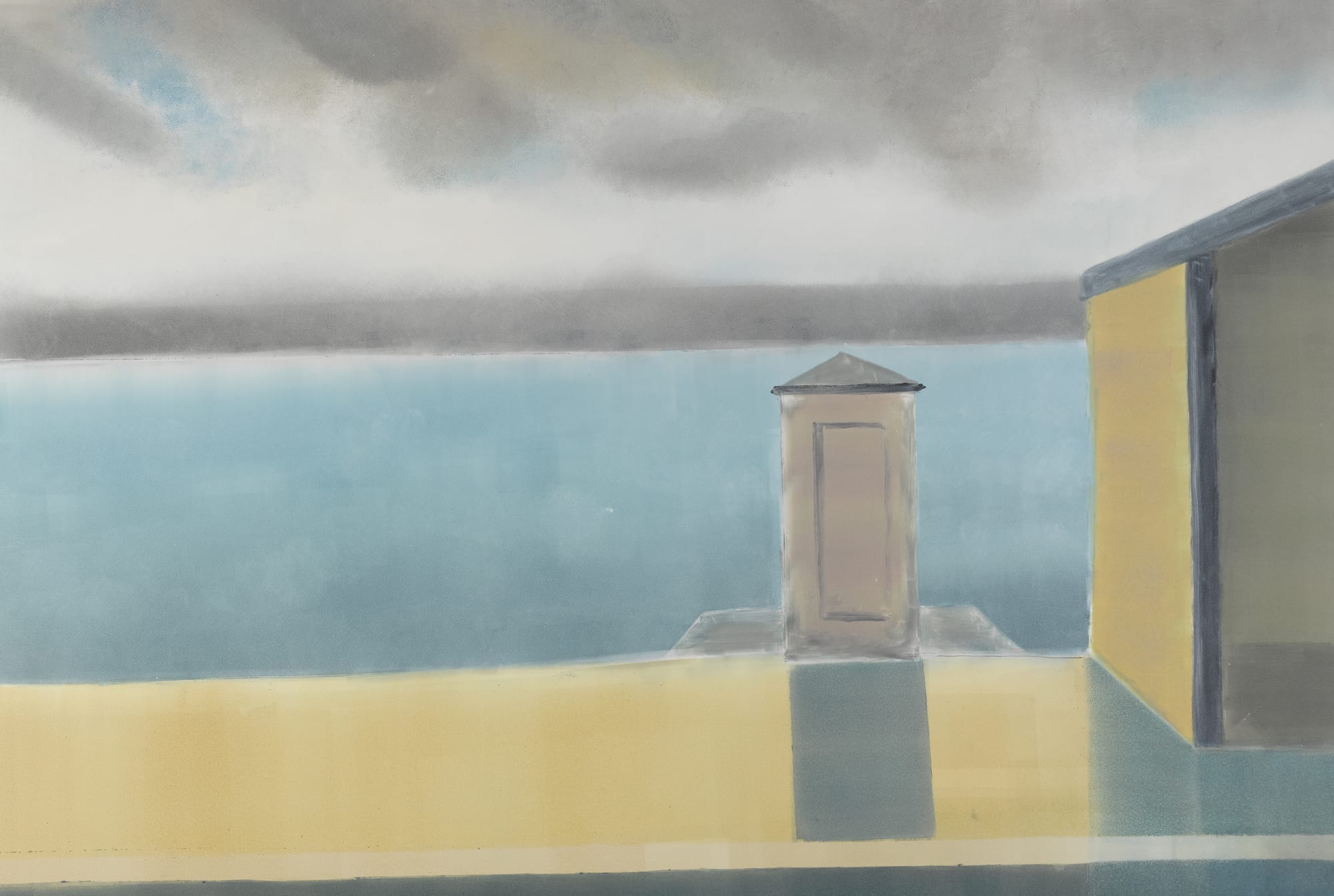 Le quai, 80 x 108 cm, 2022