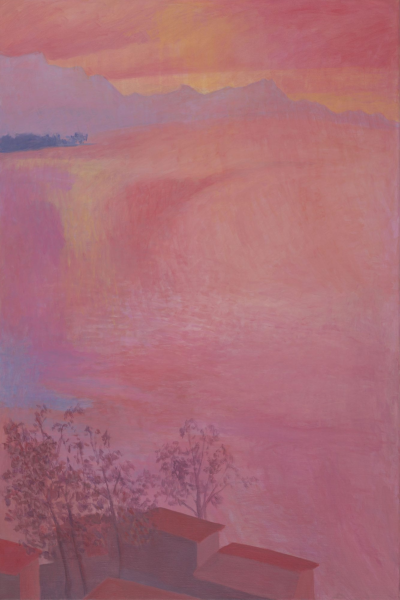 L'embrasement, 2025, 120 x 80 cm