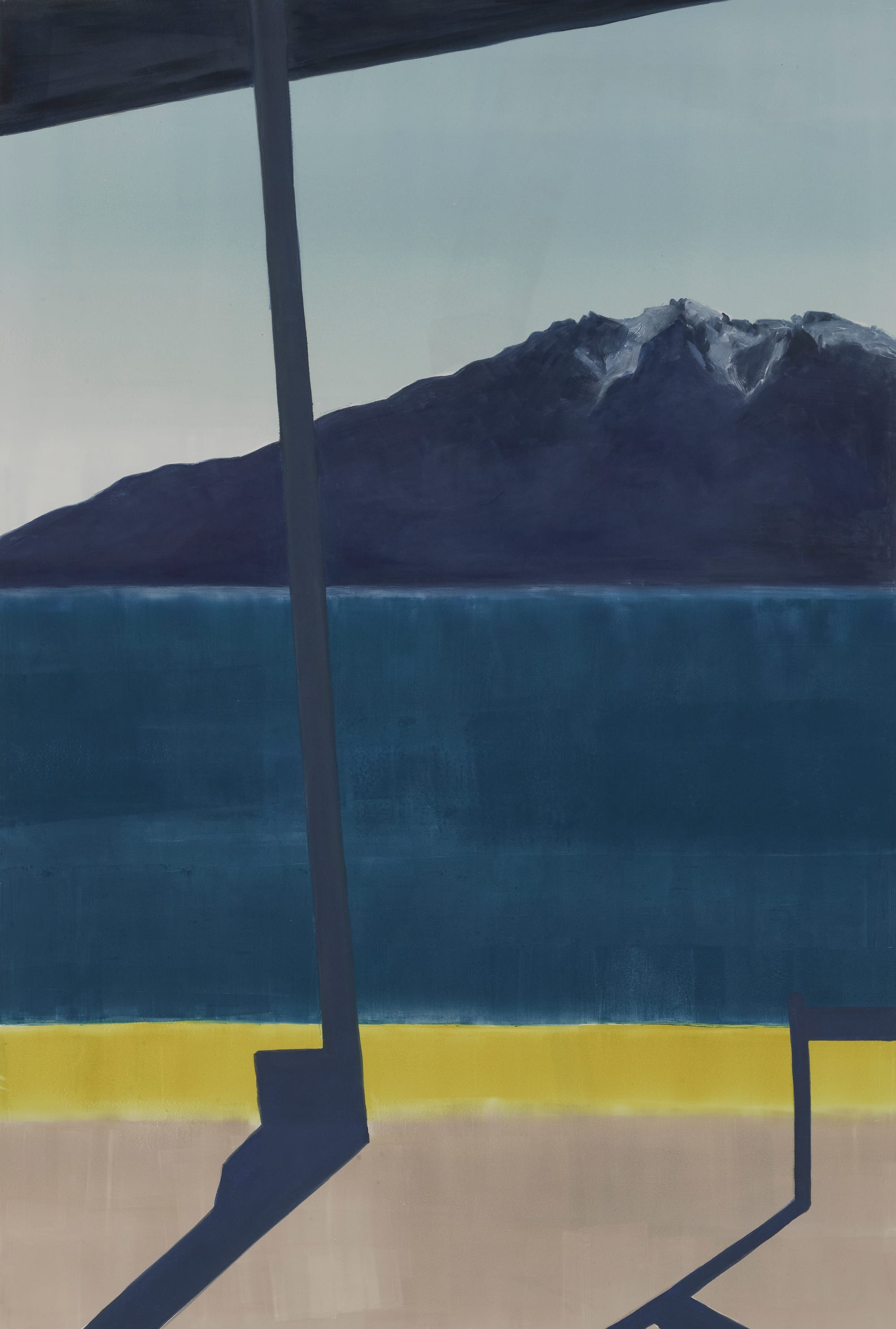 Le quai, 2023, 108 x 80 cm