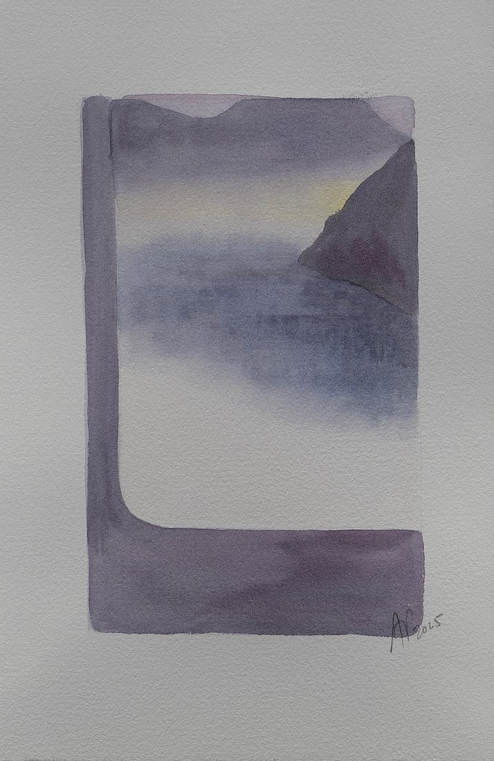 Lac en Transit, 25 x 16.5 cm, vendu