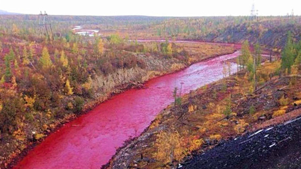 rio nilo se tine de rojo
