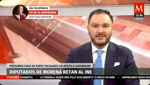 Se enfrentan la diputada Patricia Armendáriz y el periodista Carlos Zúñiga