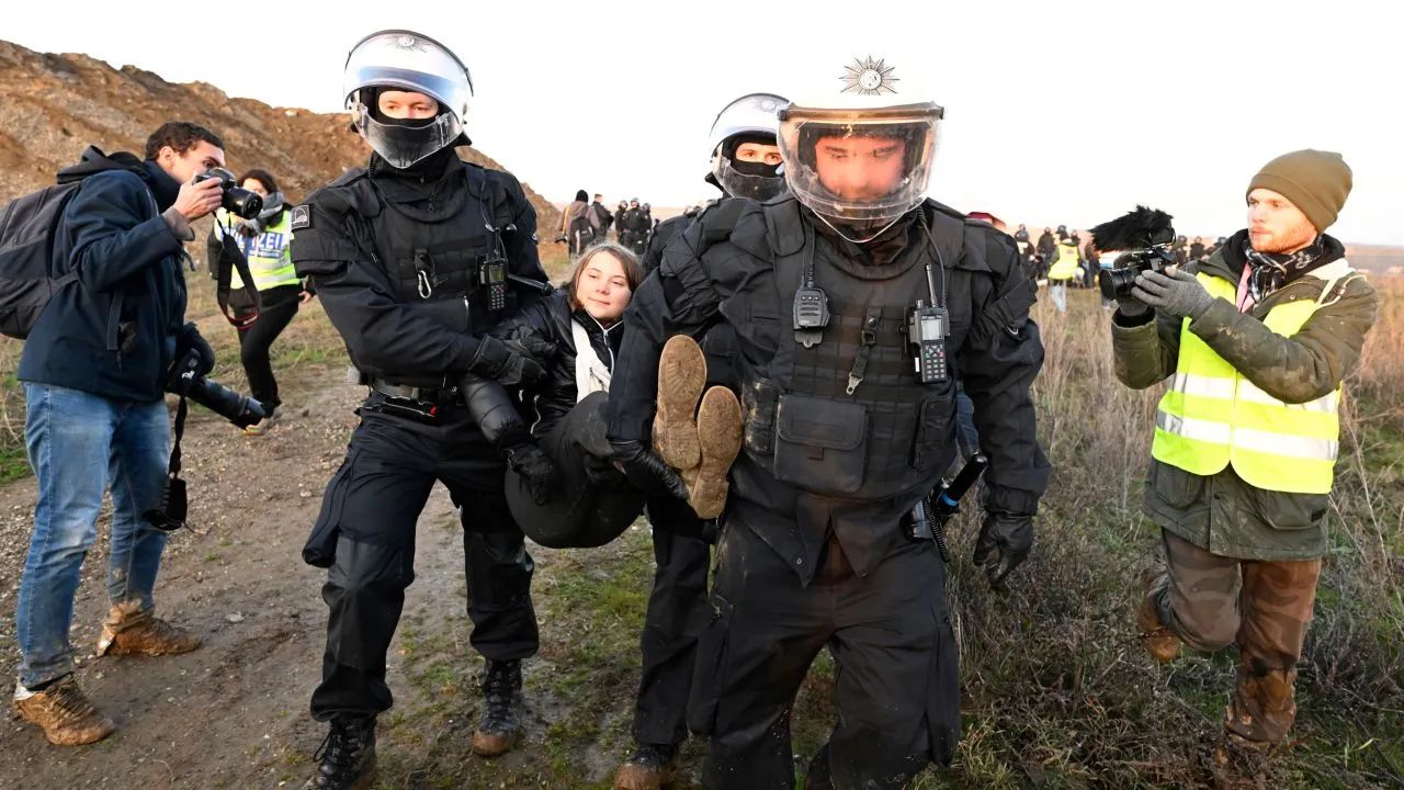 (video) La activista Greta Thunberg es detenida en Alemania