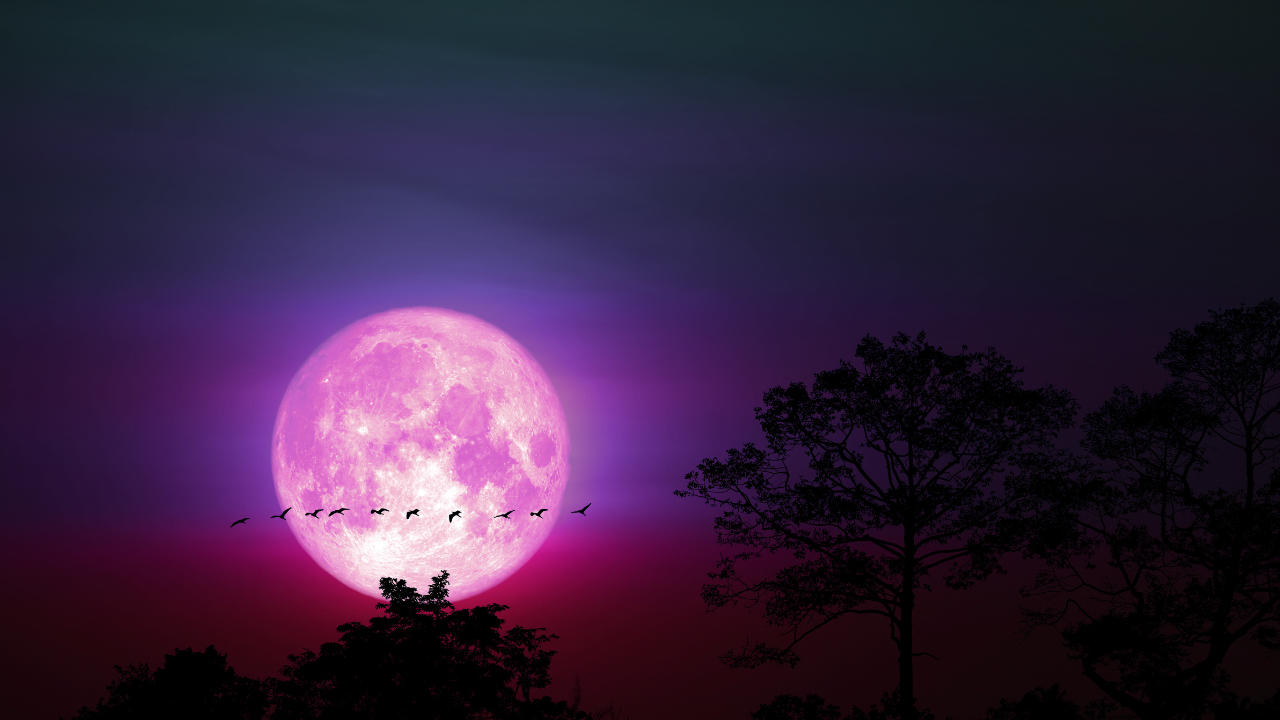 luna rosa de abril