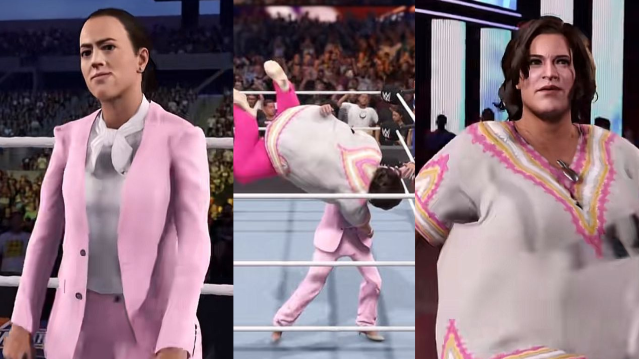 (VIDEO) Sheinbaum vence a Gálvez al estilo de la WWE con AMLO presente