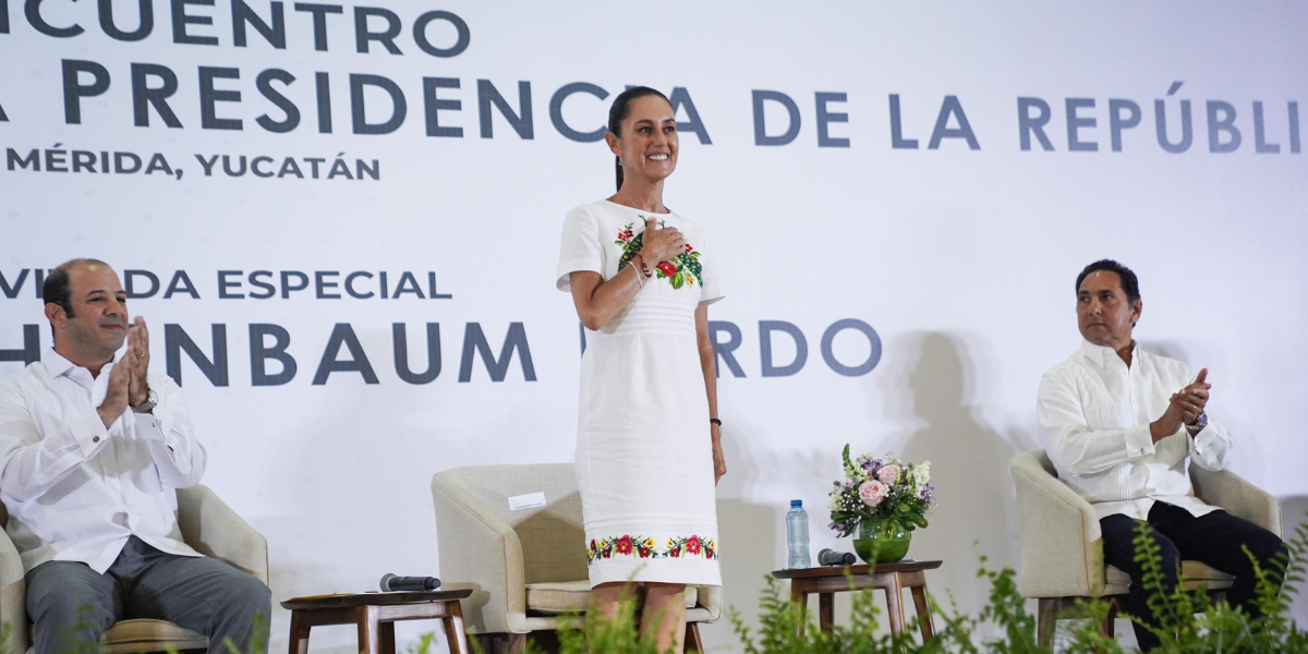 Sheinbaum reitera que la 4T continuará la atracción de inversiones a favor del bienestar de Yucatán