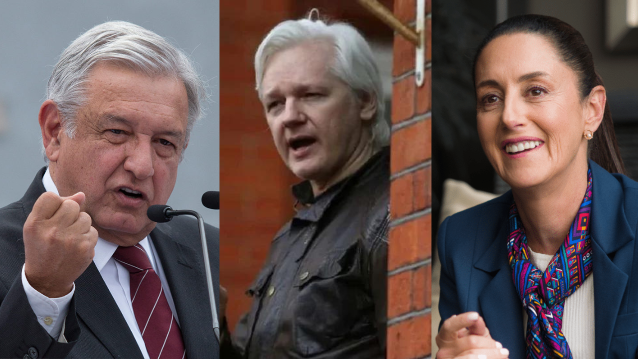 amlo y sheinbaum liberacion assange wikileaks 