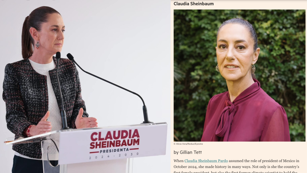 Sheinbaum entre las 25 mujeres más influyentes del mundo, según Financial Times