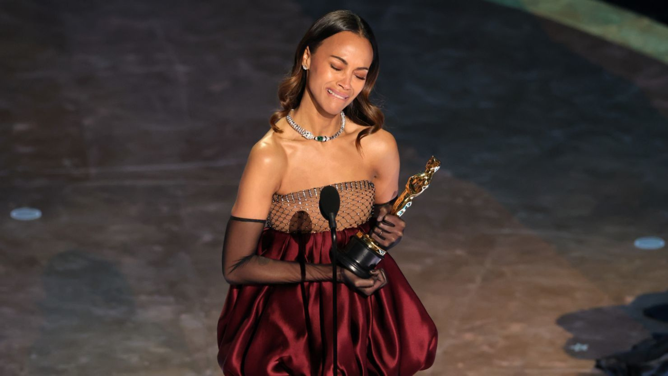 Zoe Saldaña envía mensaje a los mexicanos por Emilia Pérez