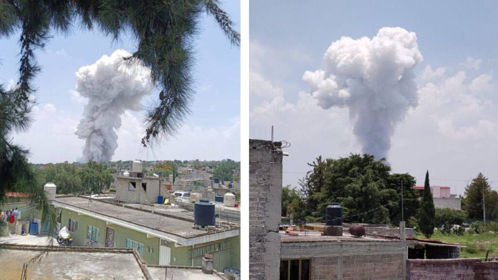 Reportan expl0sión de polvorín en Tultepec, EdoMex