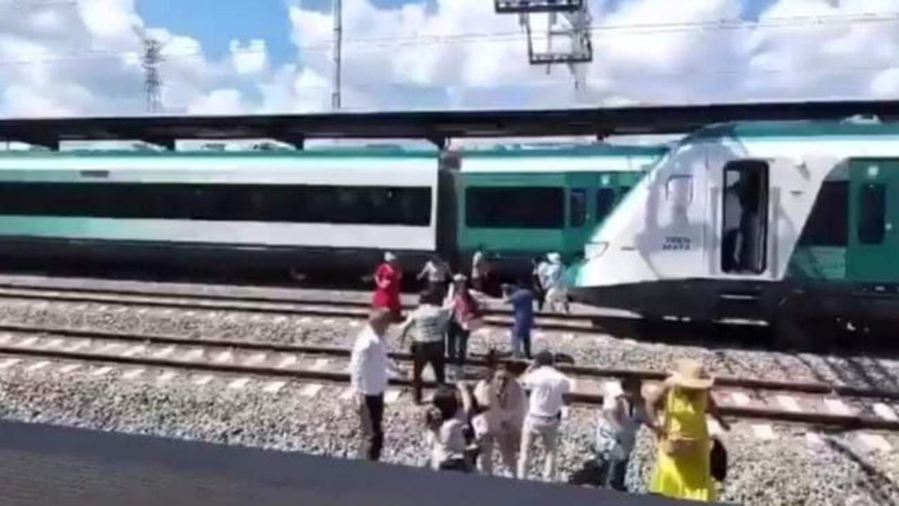 ¿Realmente se descarriló vagón de Tren Maya?