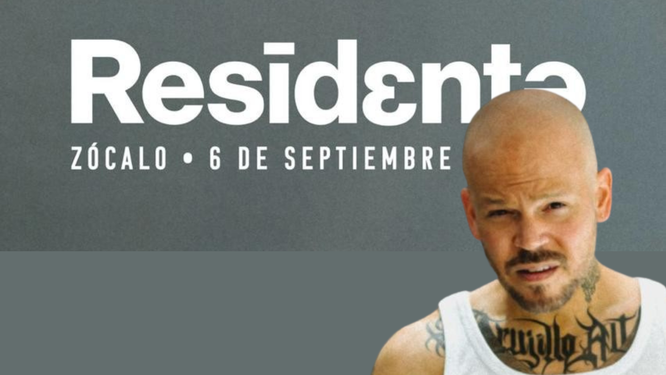 Ya es este fin: ¿a qué hora es el concierto de Residente en el Zócalo?