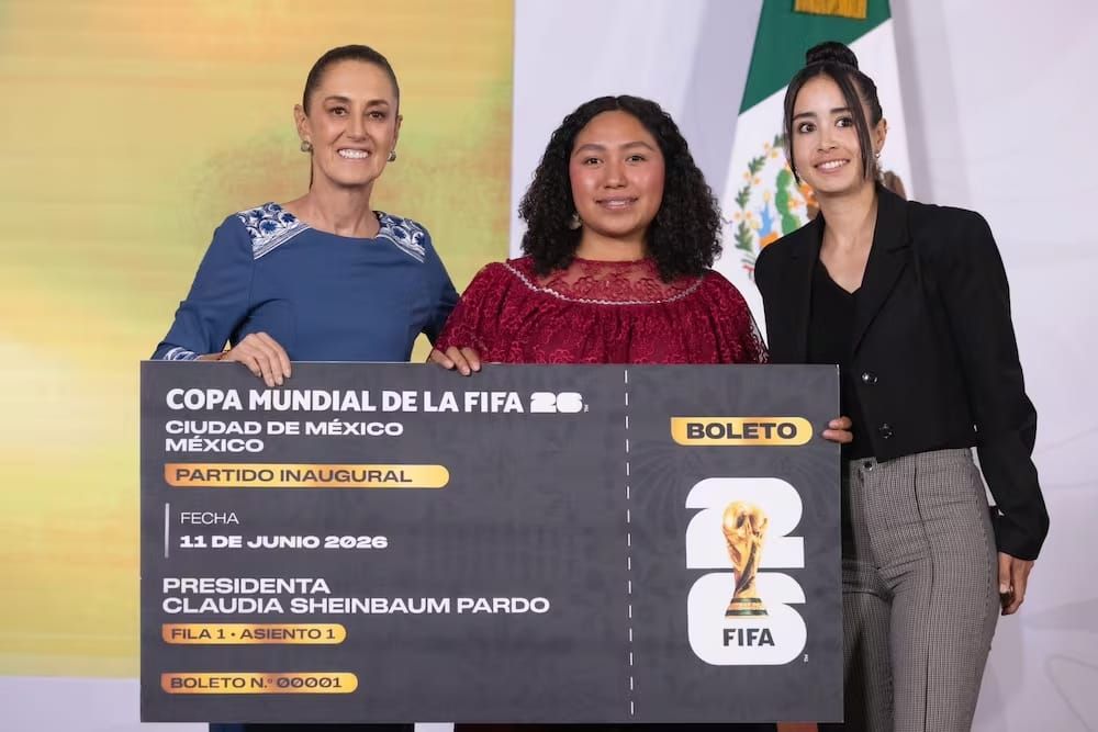 Ella es la joven que ocupará el asiento de la presidenta en partido inaugural del Mundial