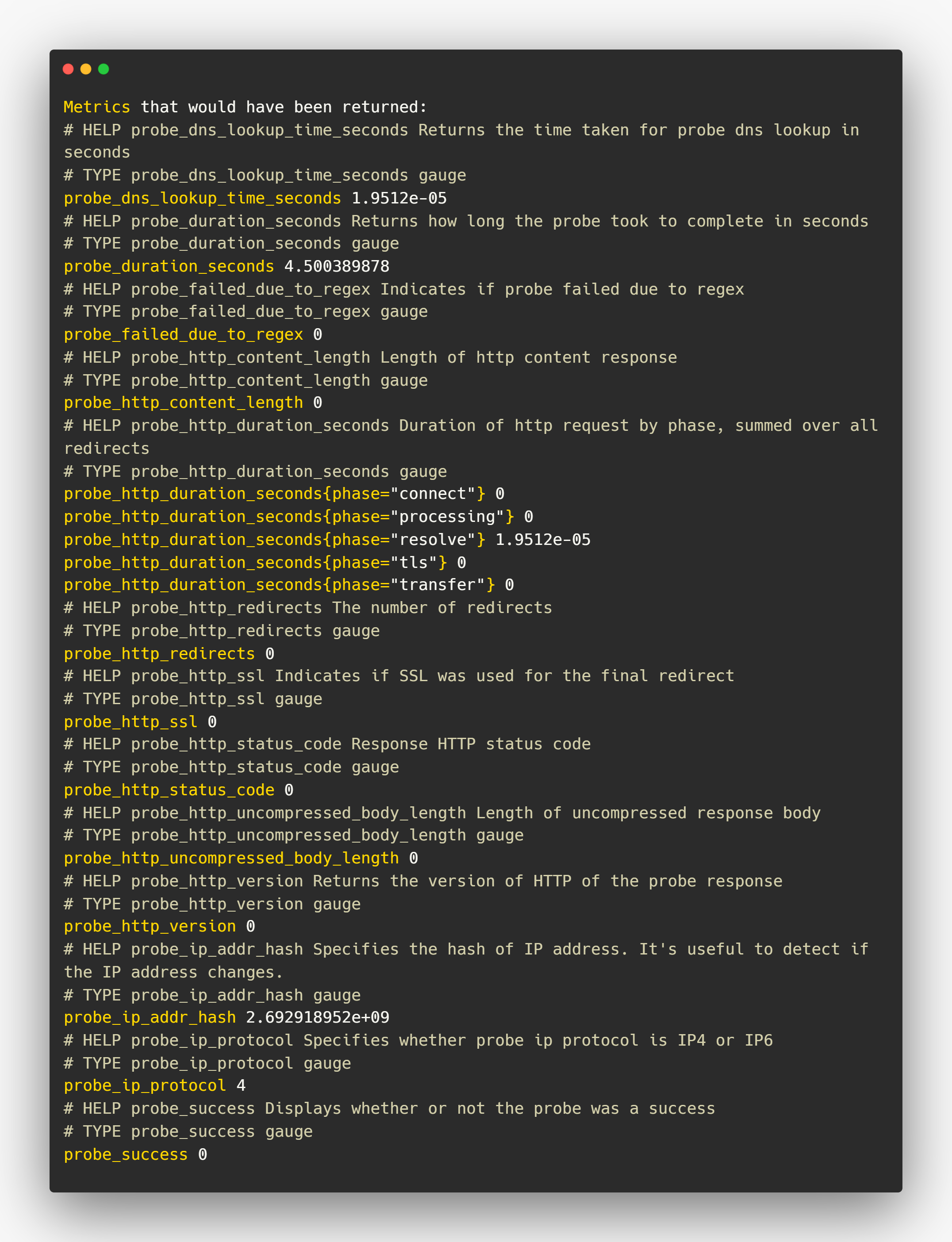 prometheus blackbox exporter metrics dashboard