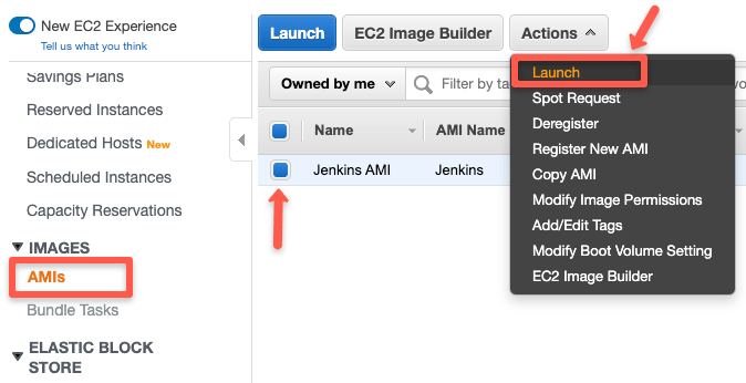 Launch EC2 instance from the ec2 EBS backup.