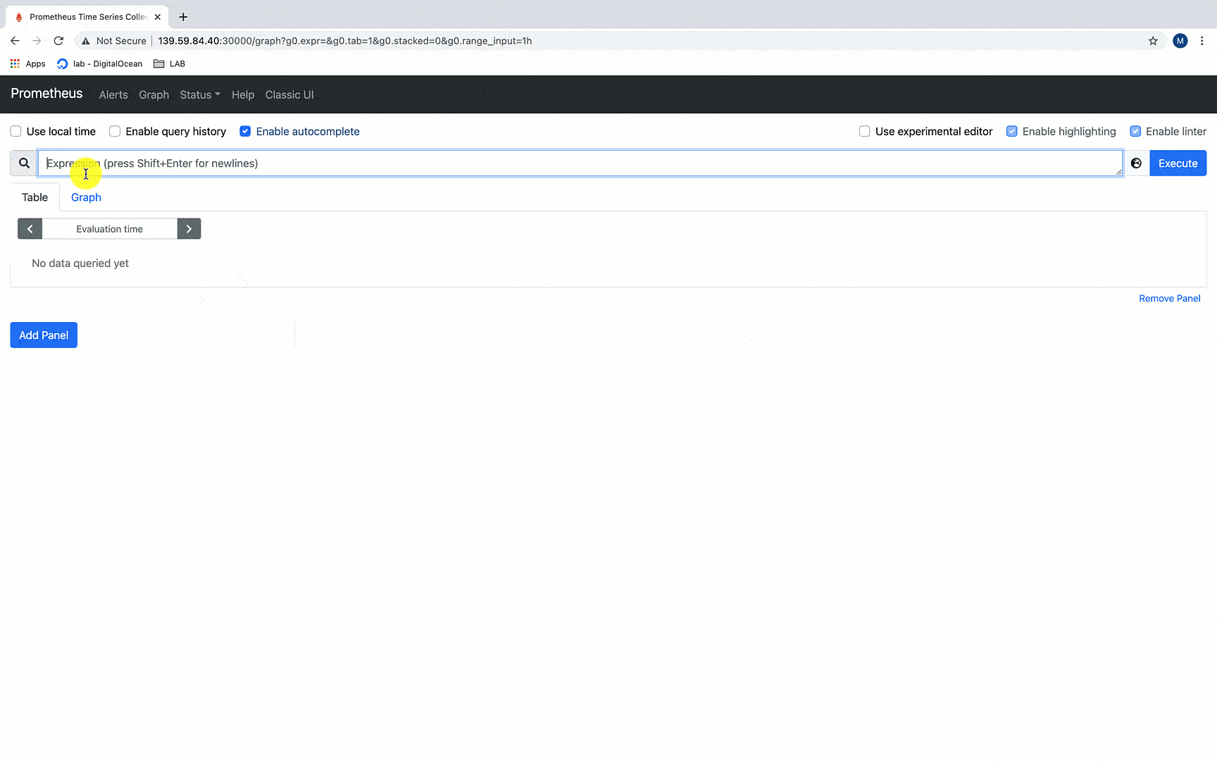 Querying node exporter metrics from Prometheus dashboard