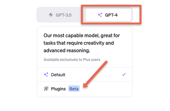 ChatGPT Plugins install option