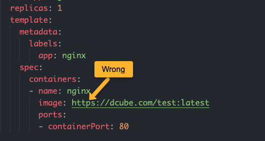 troubleshoot Error: InvalidImageName 