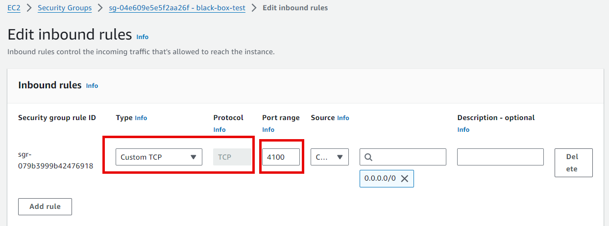 ec2 instance security group inbound rule