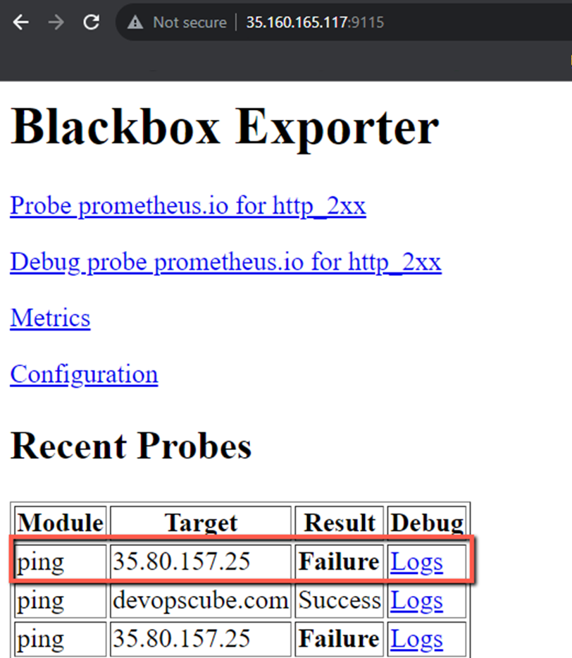 blackbox exporter dashboard