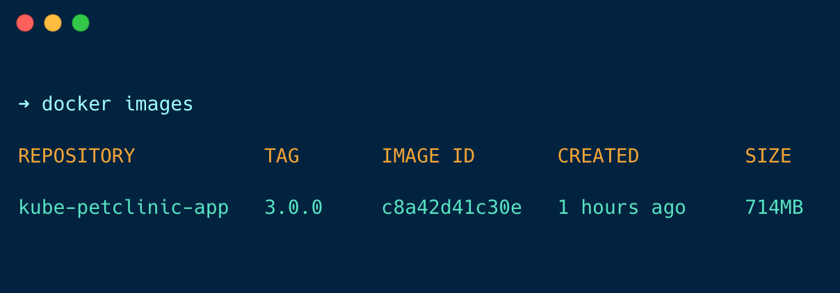 Checking the available docker images on the system