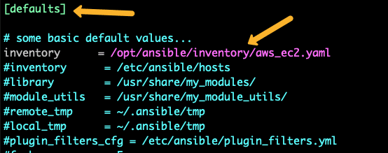 add ec2 dynamic inventory as default inventory.