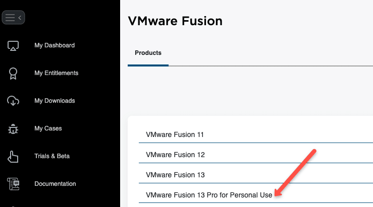 Vmware Fusion pro download from Broadcom website