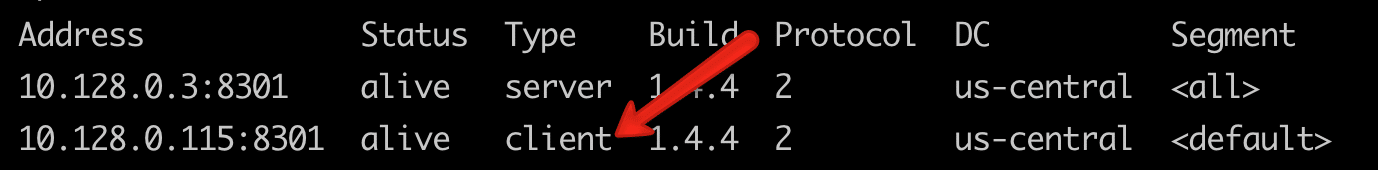 consul list client members