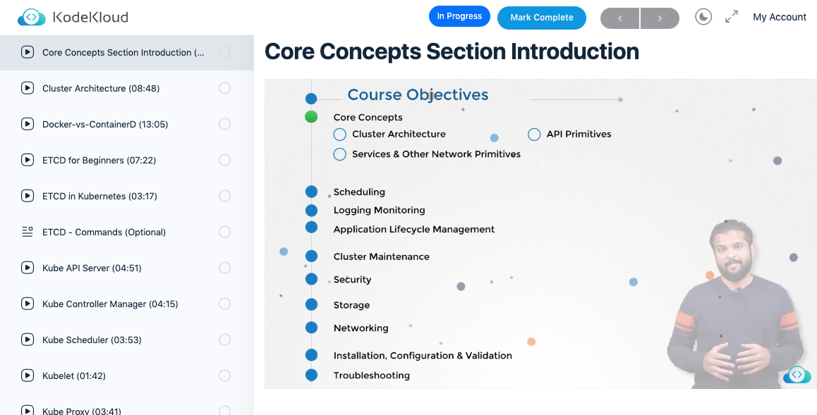 KodeKloud course page.