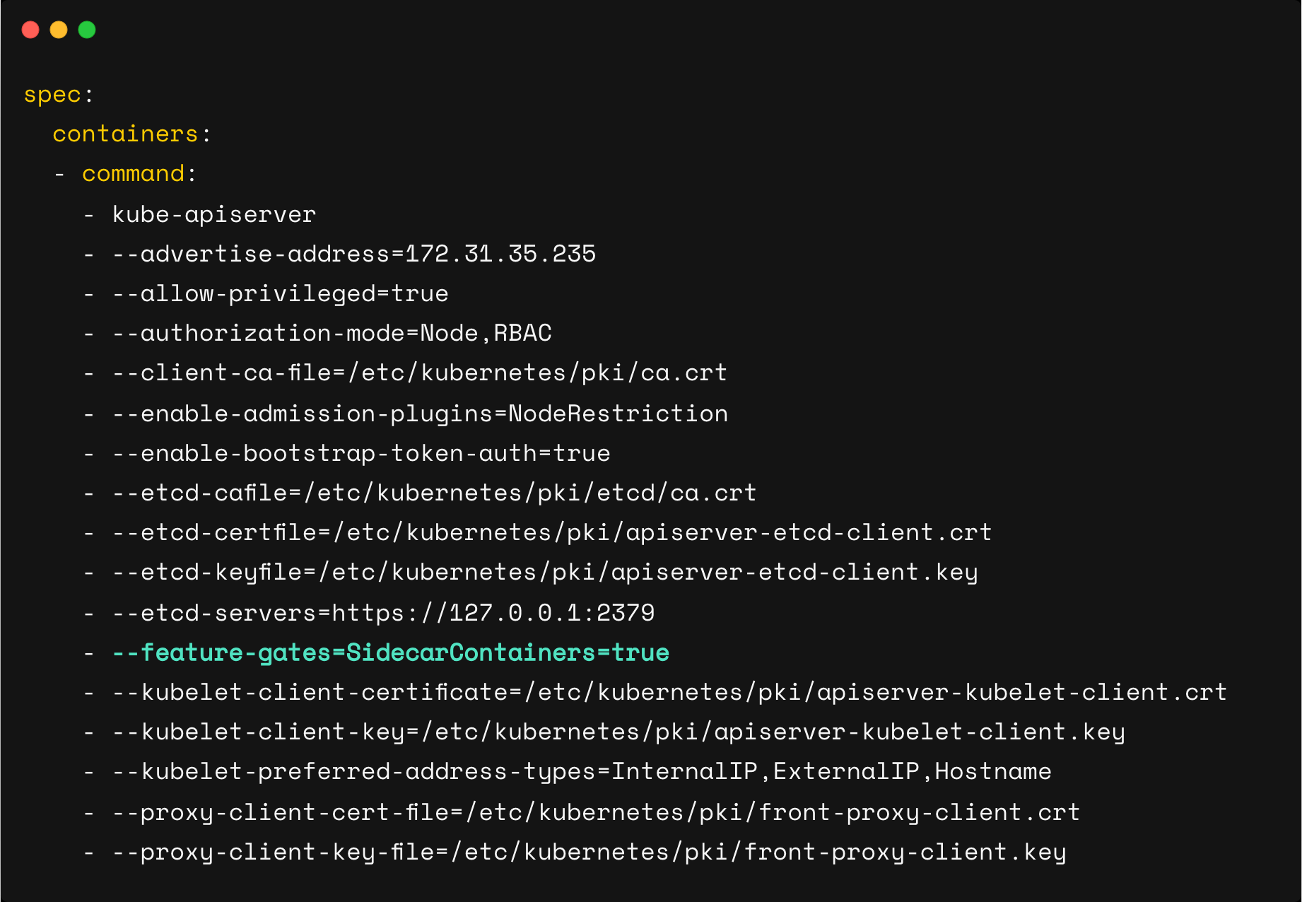 validating feature gates
