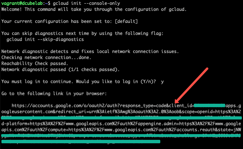google cloud sdk auth