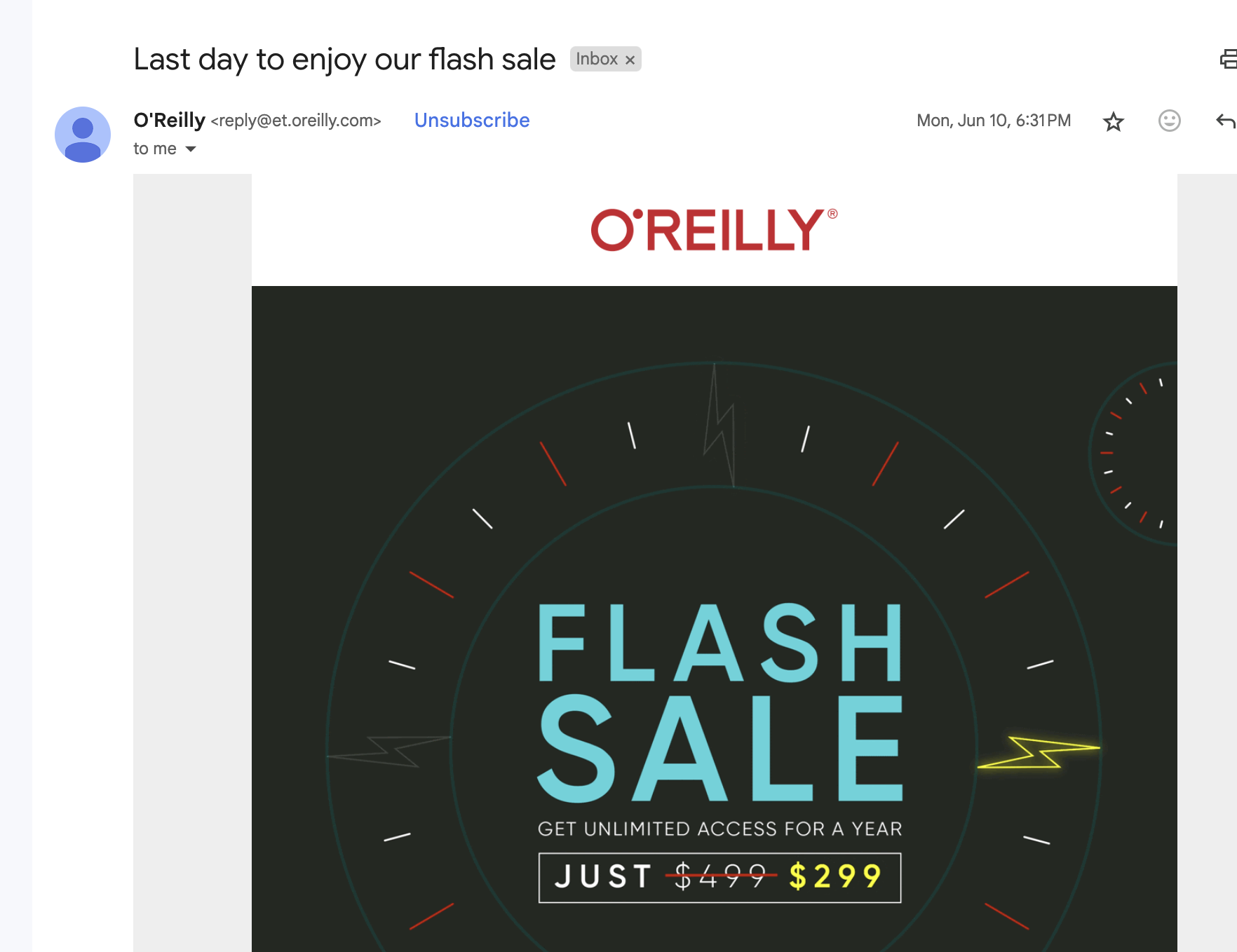 O'Reilly Exclusive Flash Sale