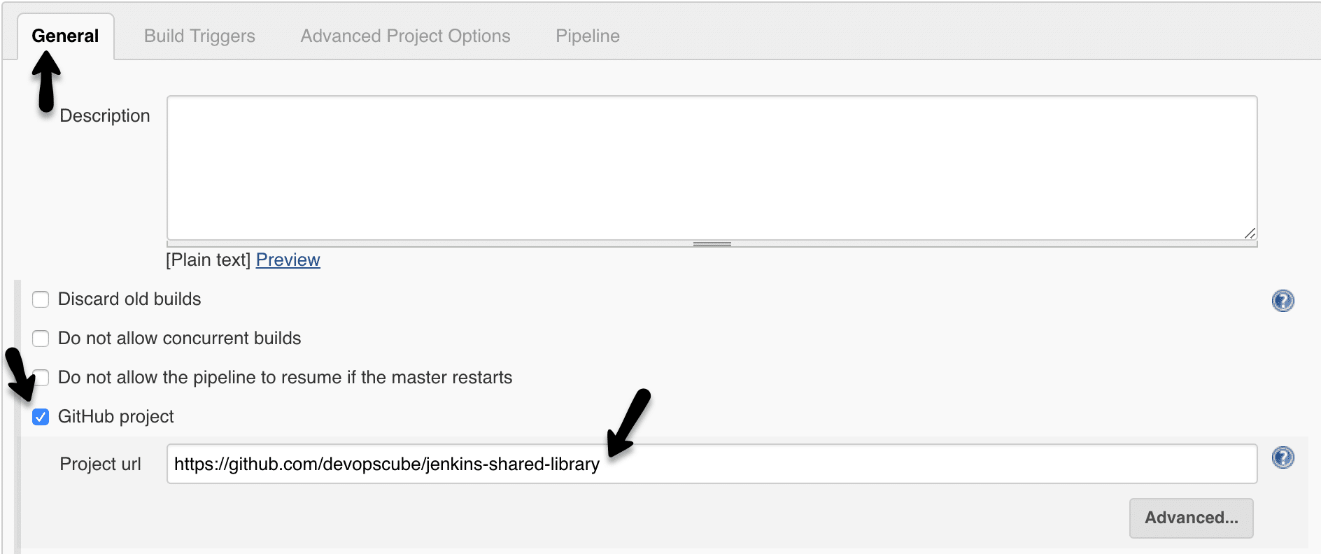 jenkins github repo URL