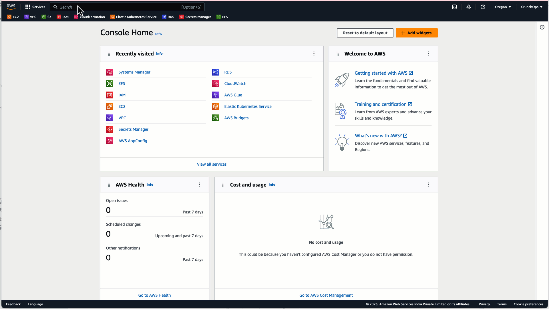 Creating secrets in AWS paramter store