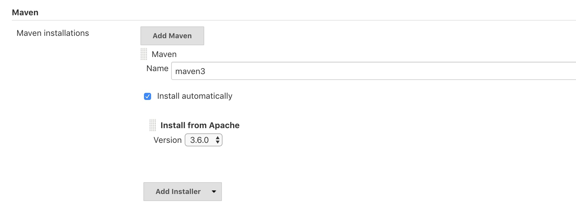 configuring maven as global