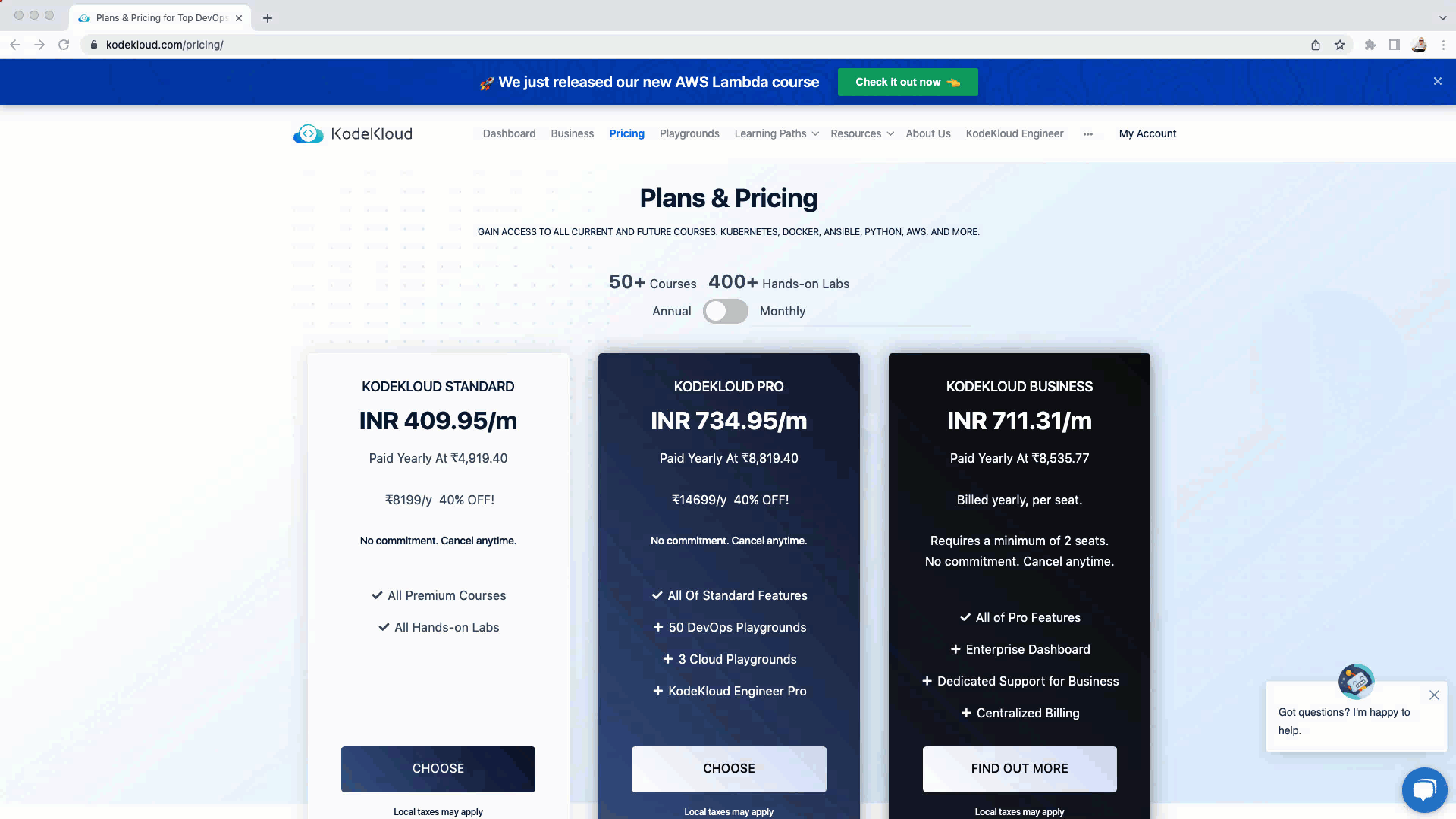 Kodekloud coupon redemption