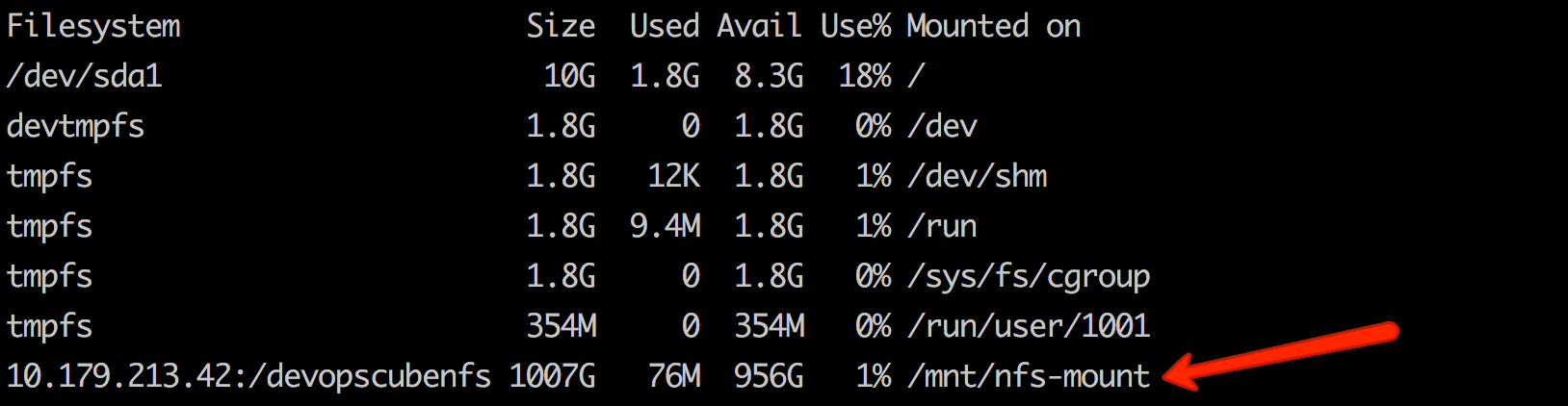 mounting google filestore volume