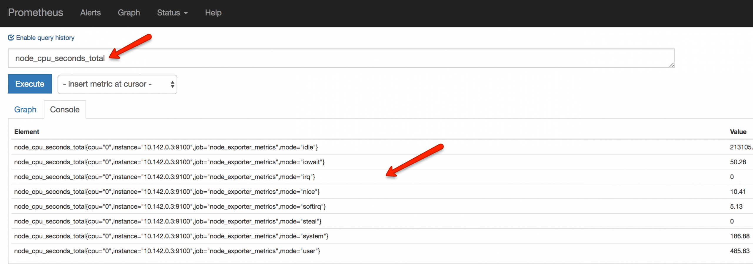 prometheus node exporter metric queries