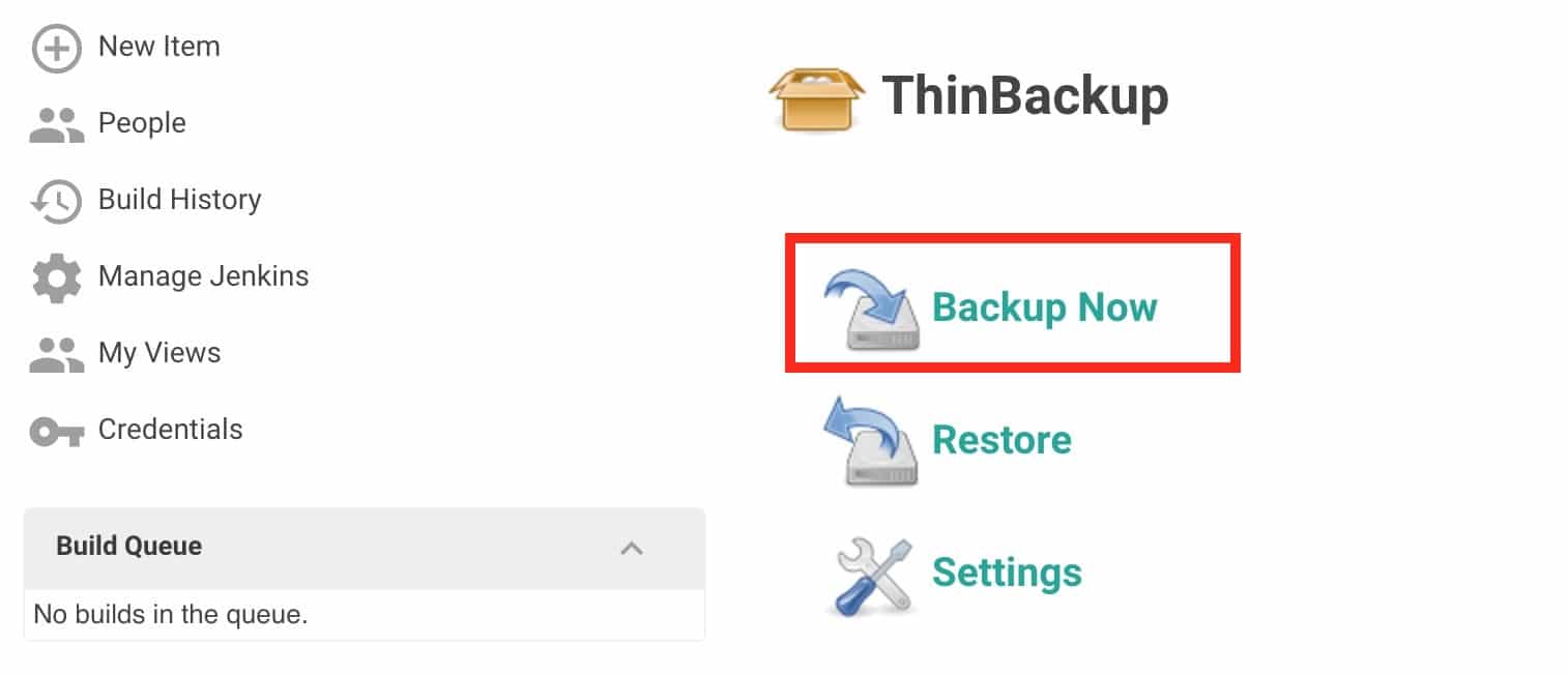 jenkins think backup test