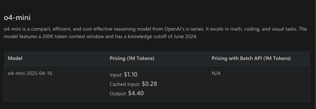 the pricing page of the auzre openai models