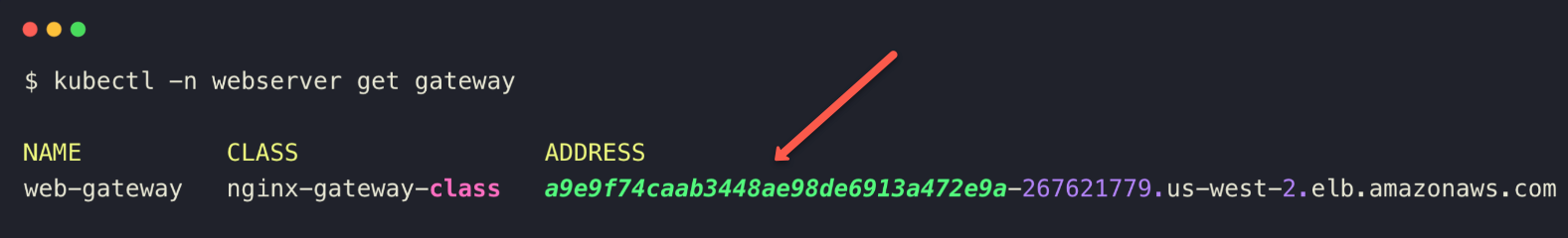 listing the deployed gateway api gateway