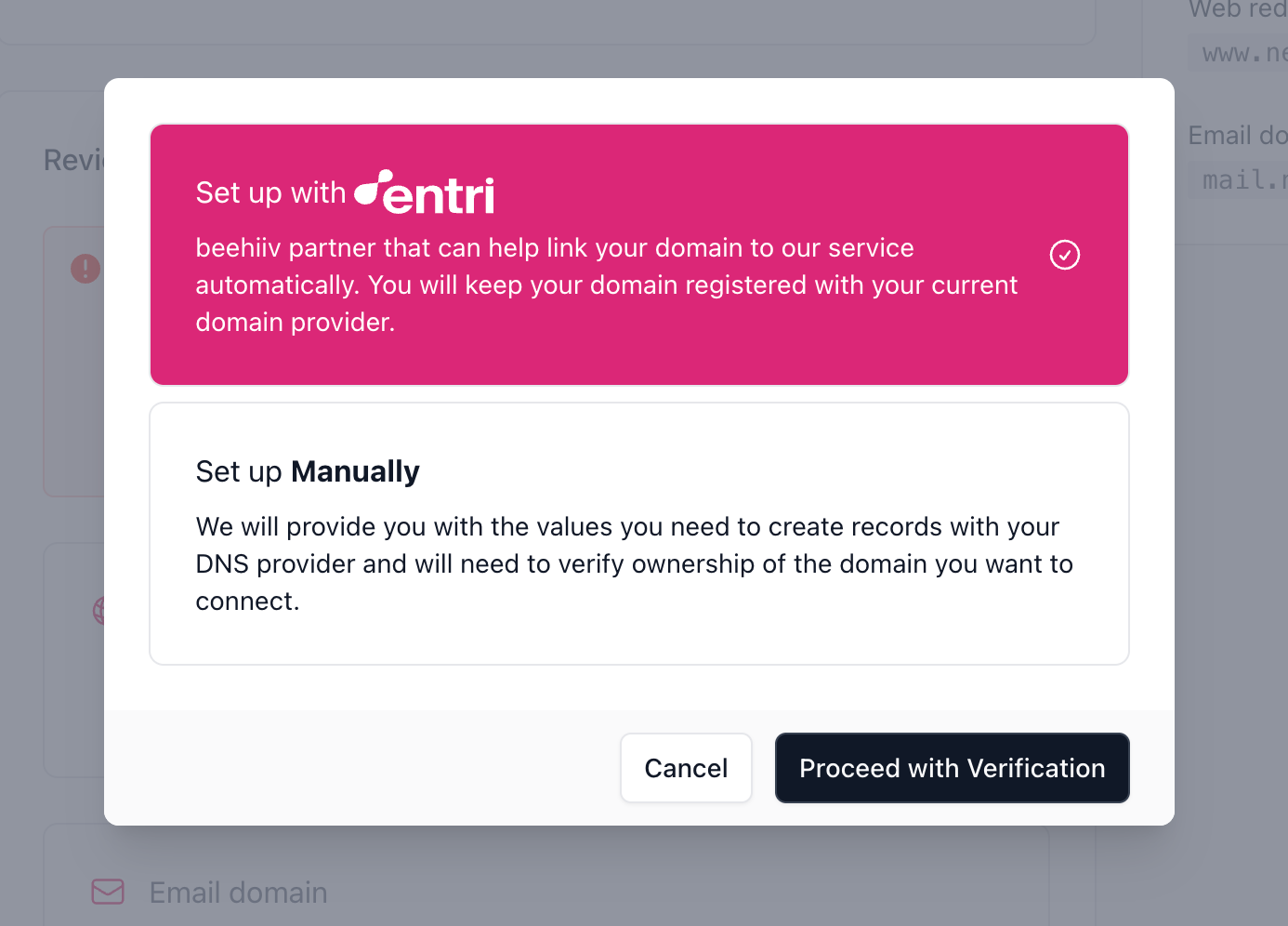 Verify Domain Ownership