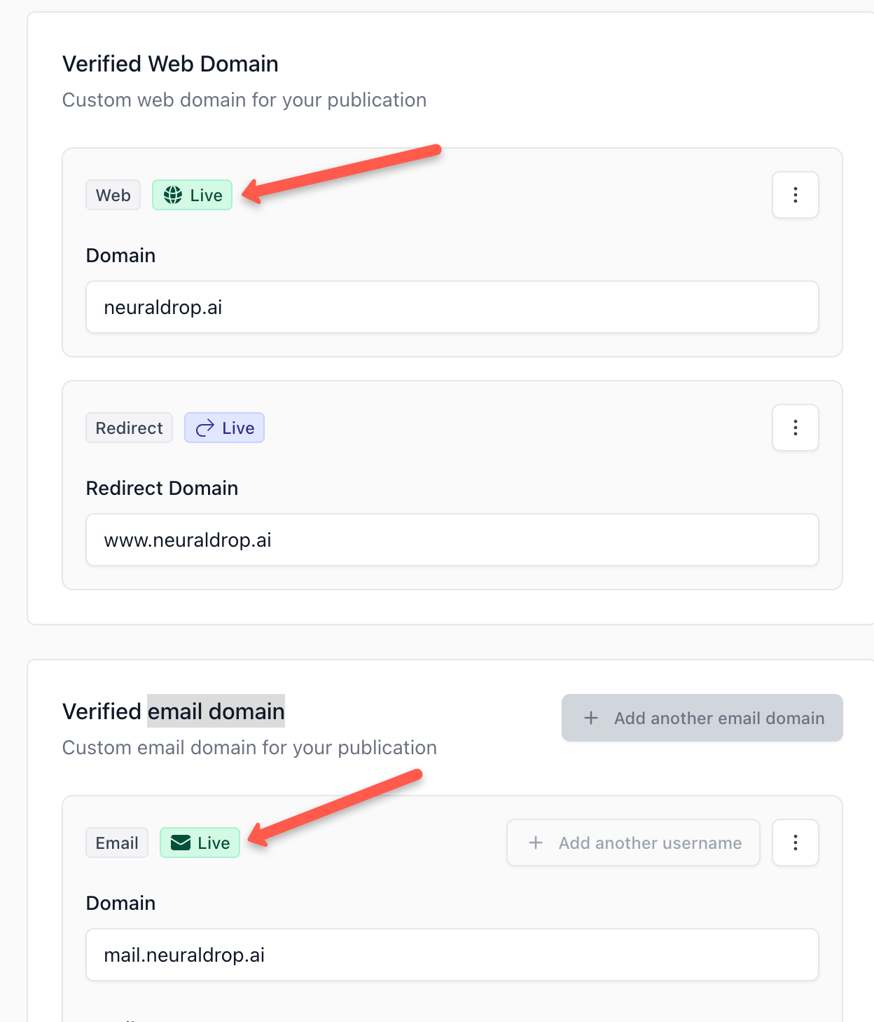 The custom domain is live now