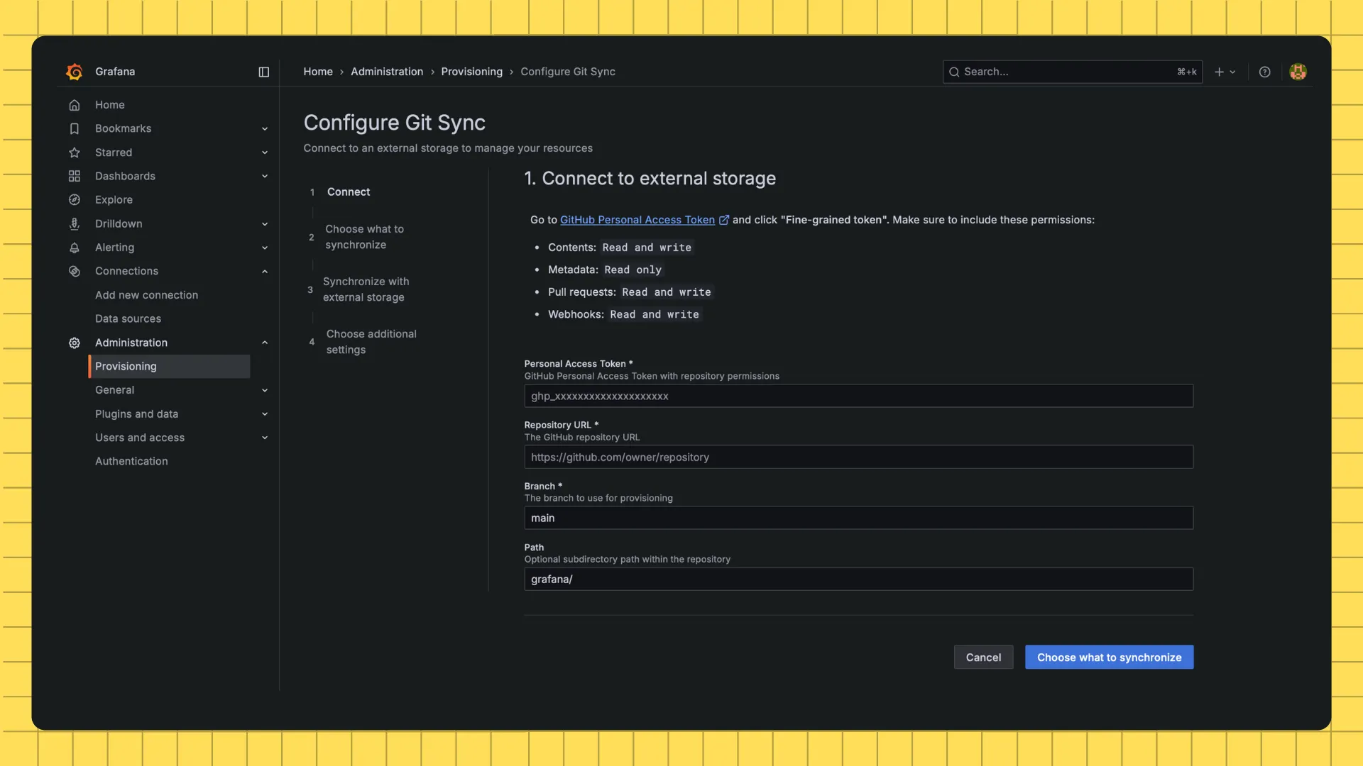 Configuring Git Sync