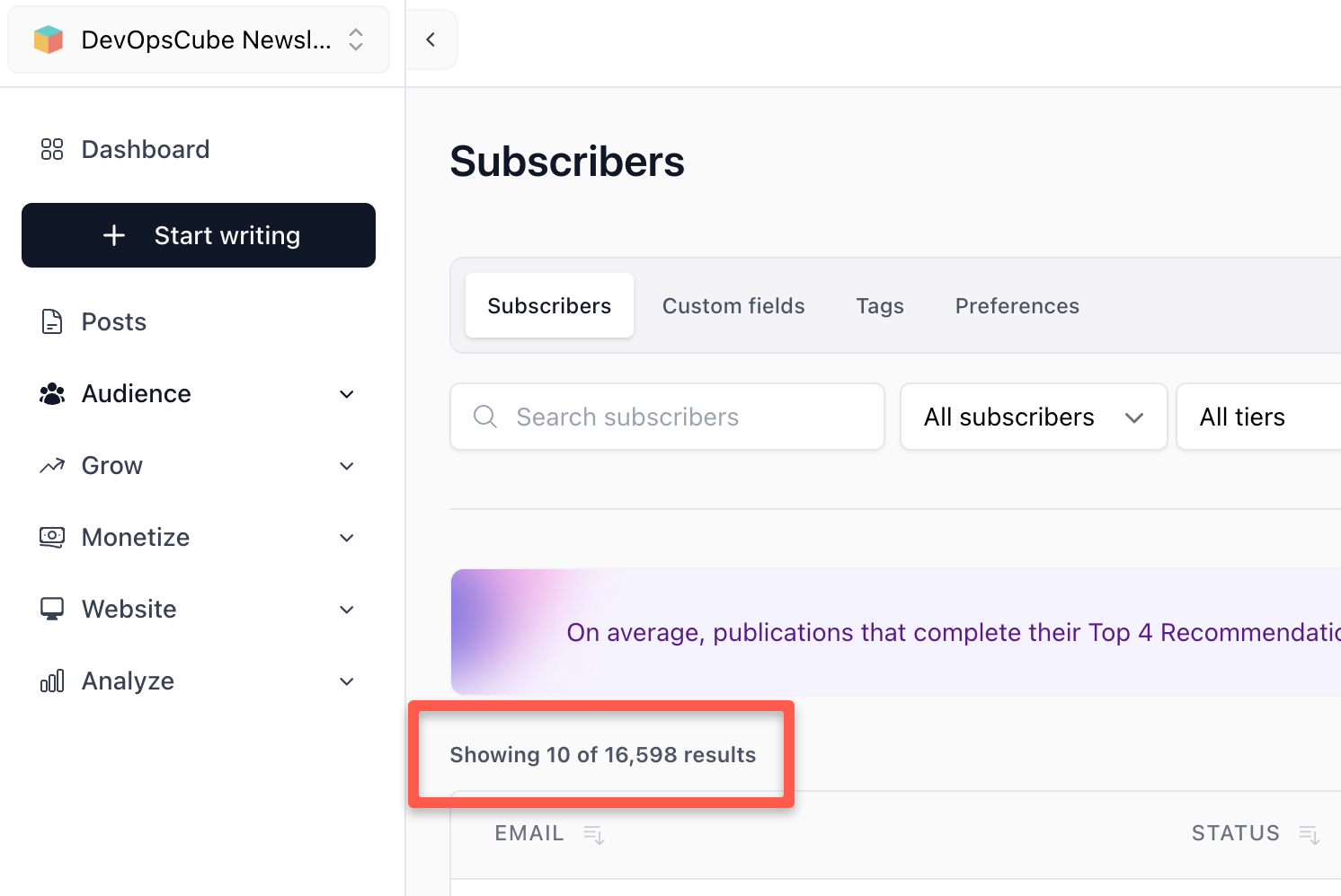 DevOpsCube Beehivv Subscribers