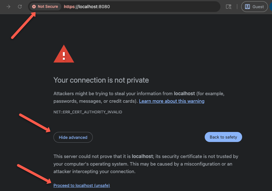 argocd not secured ui