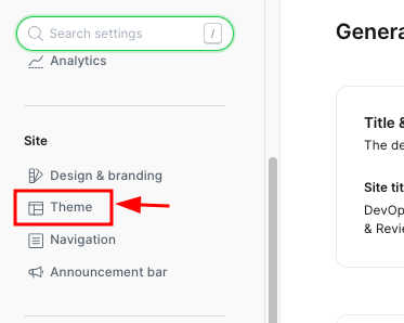 Ghost Theme option